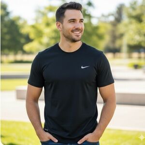 Nike Dri-Fit Black Unisex T-Shirt